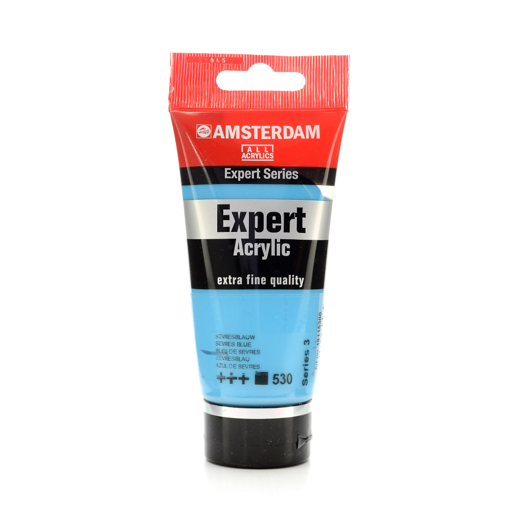 Amsterdam Expert Acrylic Paint Tubes, 75 mL, Sevres Blue, Pack Of 2