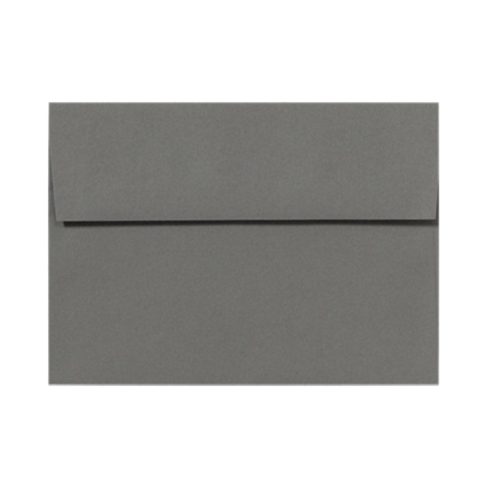 LUX Invitation Envelopes, A6, Peel & Press Closure, Smoke Gray, Pack Of 500