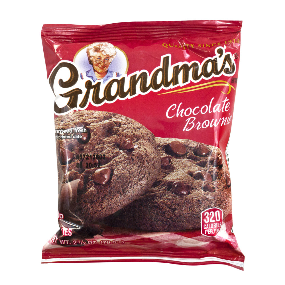 Grandmas Big Chocolate Brownies, 2.5 Oz, Pack Of 60