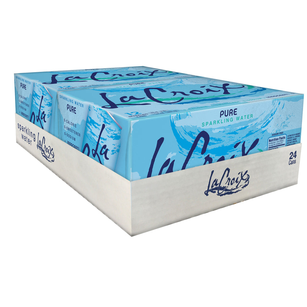 WPD LaCroix Core Sparkling Water with Natural Pure Flavor, 12 Oz, Case of 24 Cans