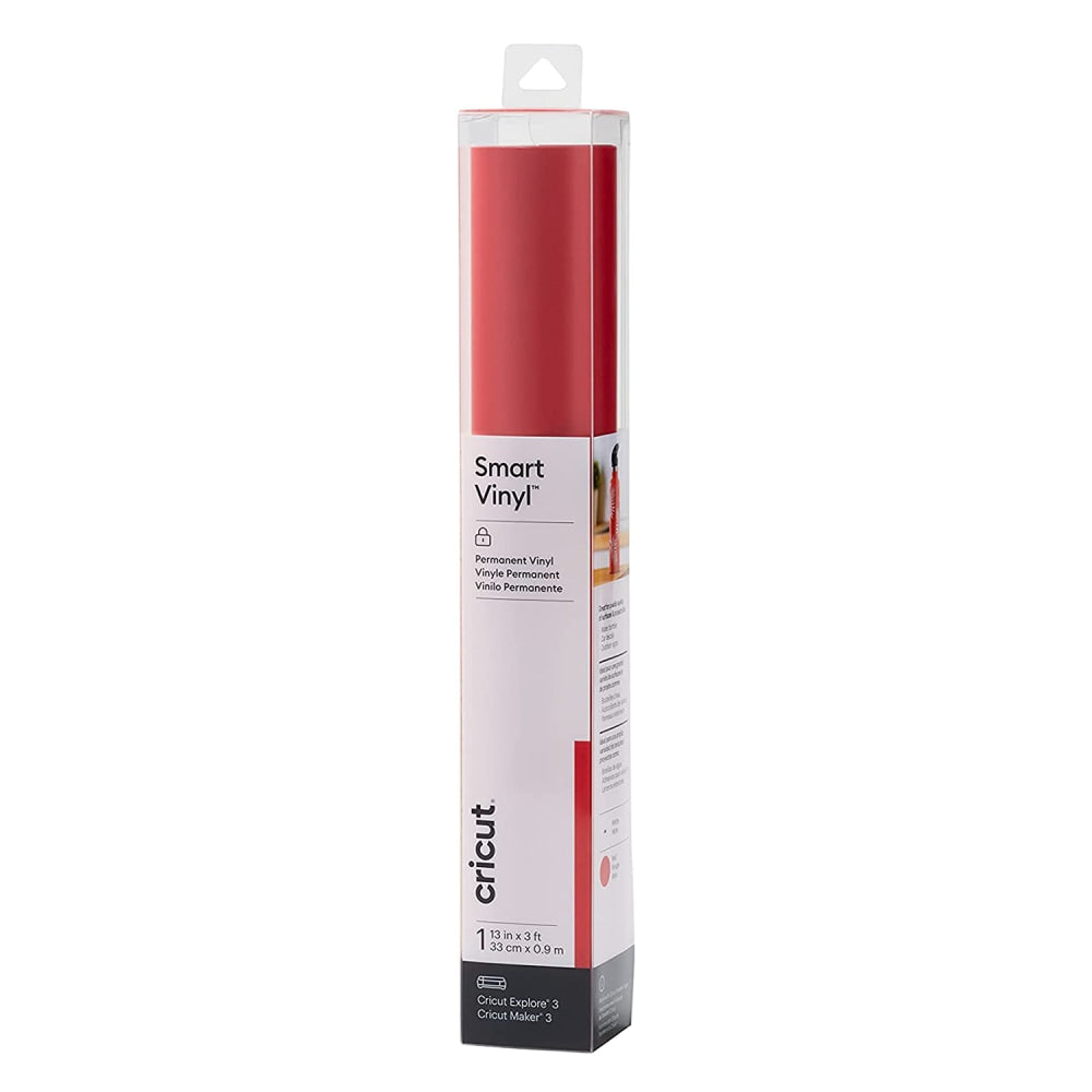 Cricut Smart Permanent Vinyl, 13in x 48in, Red