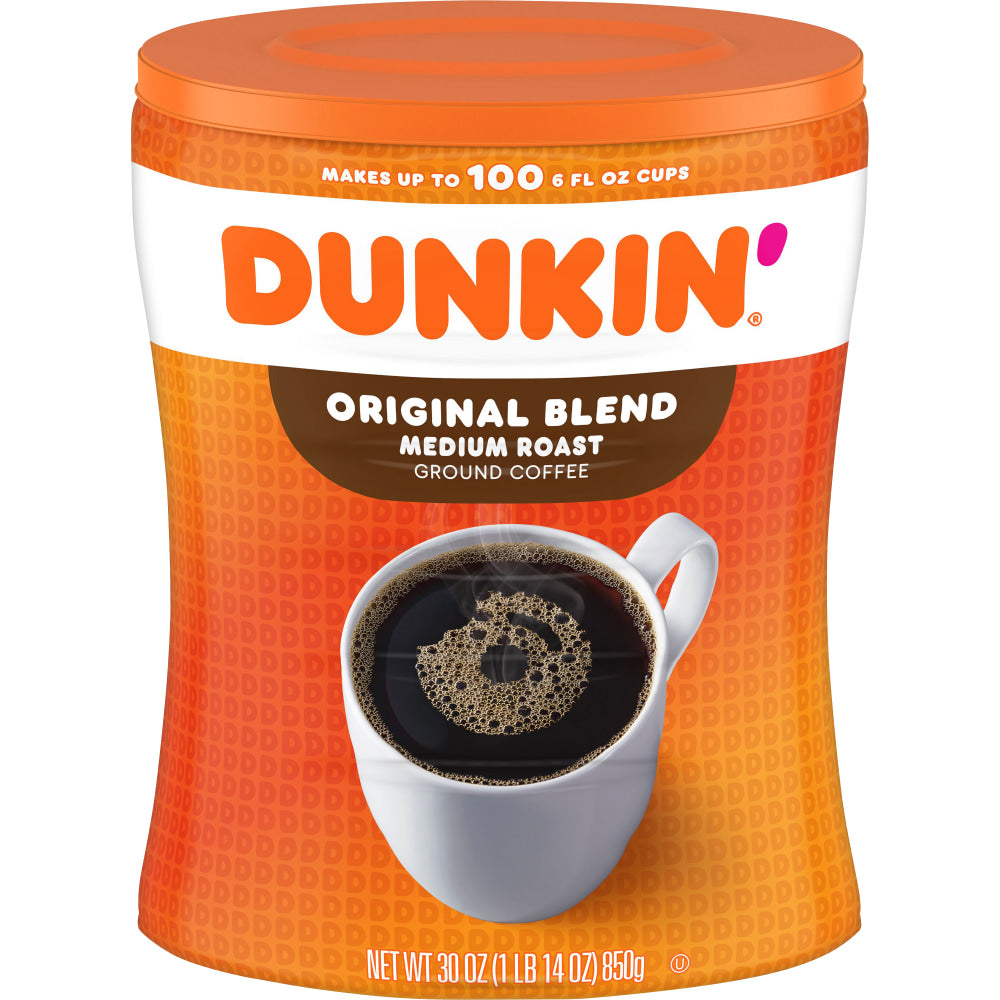 Dunkin Donuts Original Blend Ground Coffee, Medium Roast, 1.87 Lb Per Bag