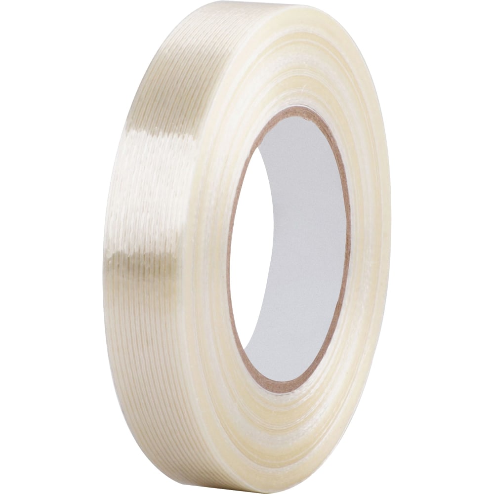 Business Source Heavy-duty Filament Tape - 60 yd Length x 1in Width - 3in Core - Fiberglass Filament - 1 / RollRoll - White