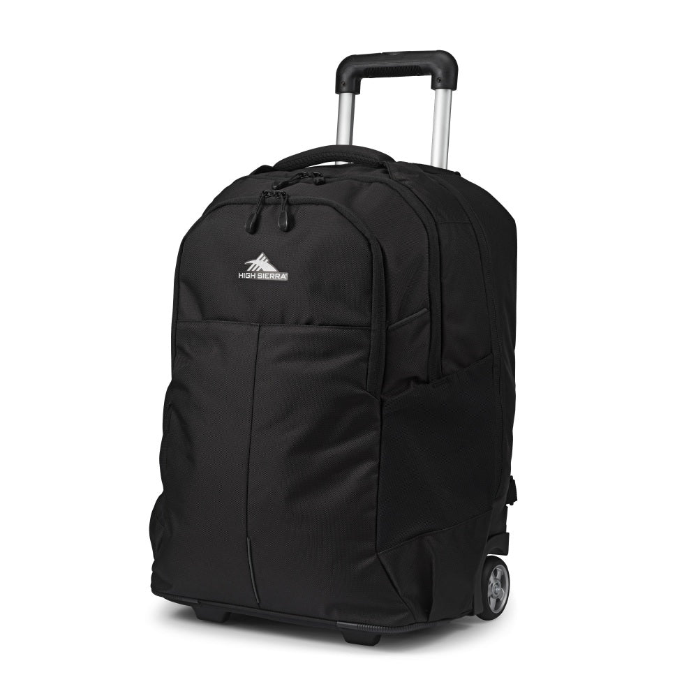 High Sierra Powerglide Pro Backpack With 15.6in Laptop Pocket, Black
