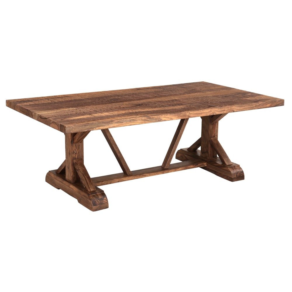 Coast to Coast Carson Cocktail/Coffee Table, 19inH x 52inW x 28inD, Brownstone Chatter