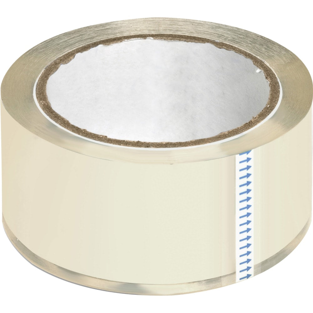 Sparco Crystal Clear to the Core Packaging Tape - 2in Width x 55 yd Length - 3in Core - Pressure-sensitive Poly - 2.50 mil - 6 / Pack - Crystal