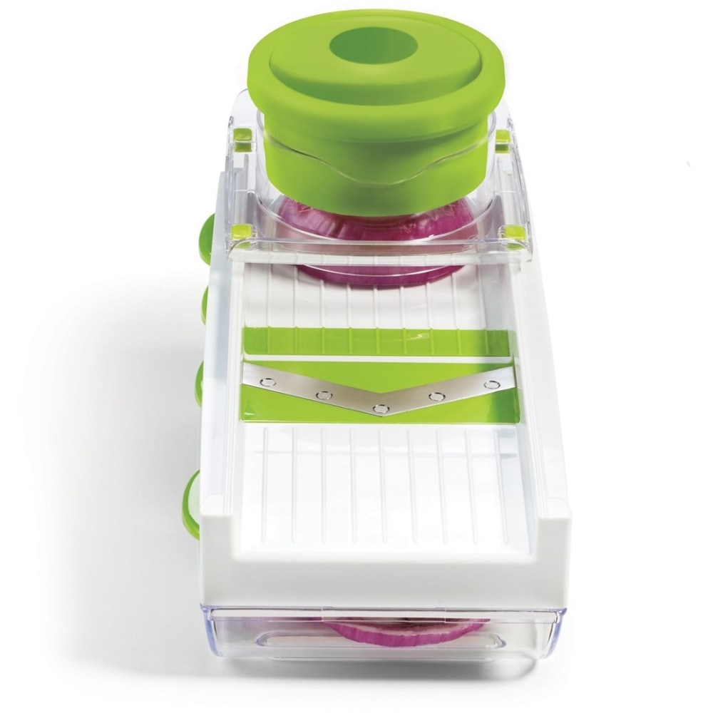 Starfrit Easy Mandoline Food Slicer/Grater, White/Green