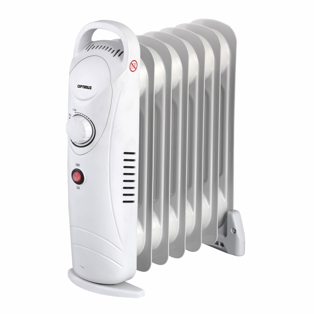 Optimus 700W Electric Portable Oil-Filled Radiator Heater, 15in x 16in