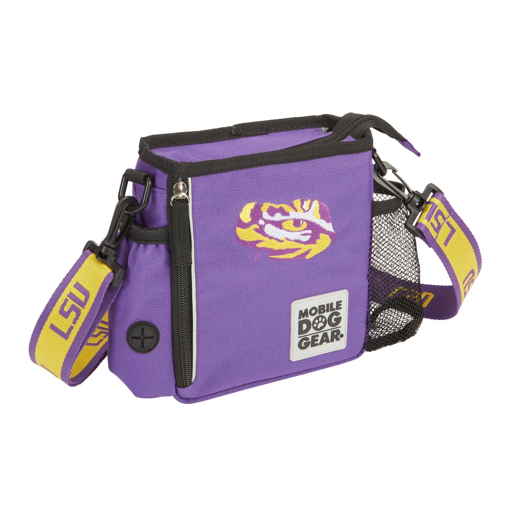 Overland Mobile Dog Gear NCAA Walking Bag, 7-1/2inH x 2inW x 7-1/2inD, LSU Tigers
