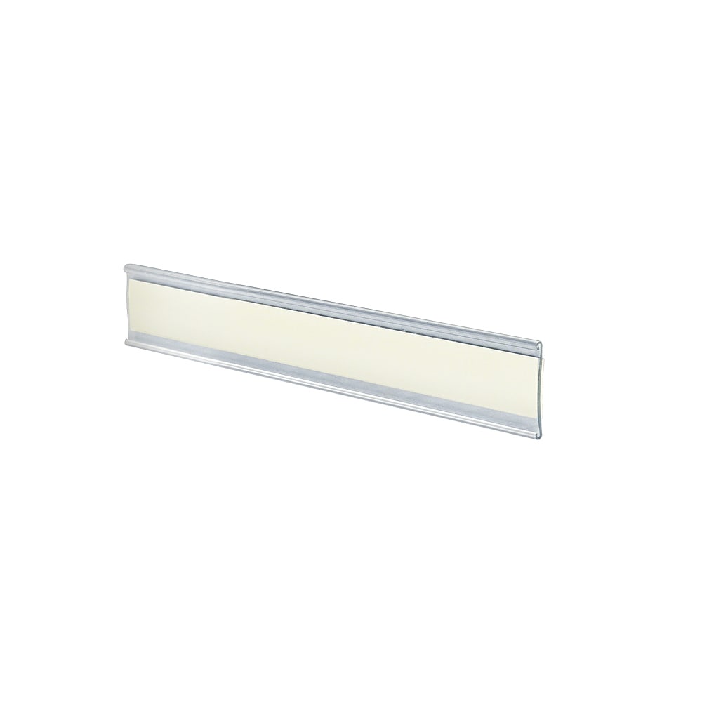 Azar Displays Adhesive-Back Acrylic Nameplates, 1 1/2in x 6in, Clear, Pack Of 10