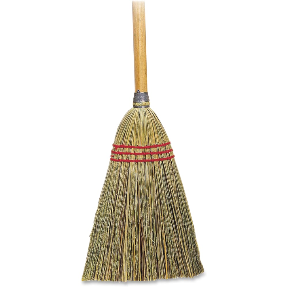 Genuine Joe Lobby Toy Broom - 34inWood Handle - 12 / Carton