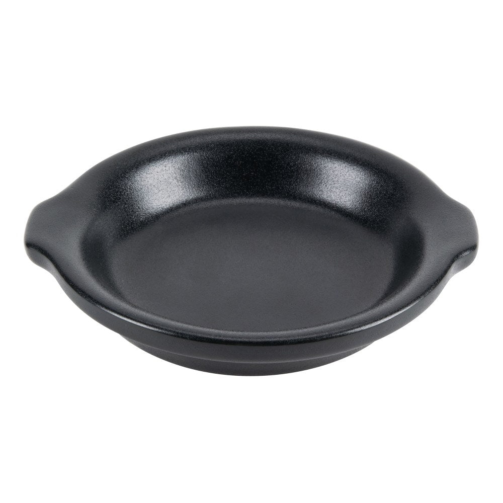 Foundry Ceramic Round Au Gratin Dishes, 10 Oz, Black, Pack Of 24 Dishes