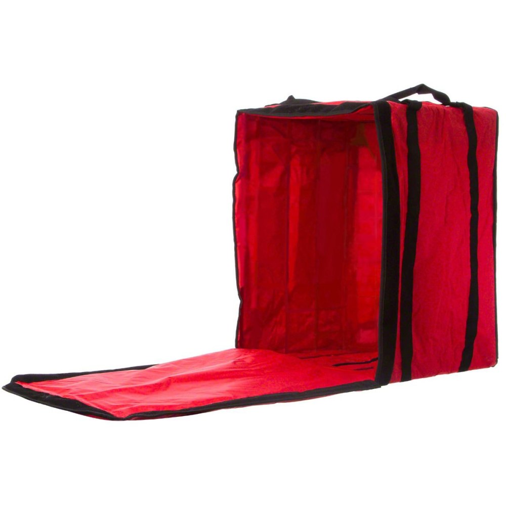 American Metalcraft Standard Nylon Pizza Delivery Bag, 27inH x 19inW x 19inD, Red