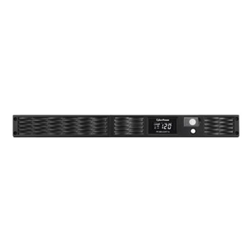 CyberPower PR500LCDRT1U Smart App Sinewave UPS Systems - 500VA/400W, 120 VAC, NEMA 5-15P, 1U, Rack / Tower, Sine Wave, 7 Outlets, LCD, PowerPanel Business, $400000 CEG, 3YR Warranty