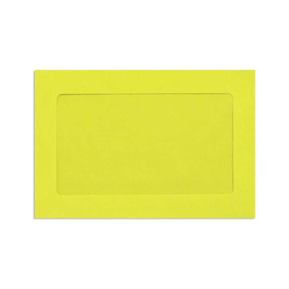 LUX #6 1/2 Full-Face Window Envelopes, Middle Window, Gummed Seal, Citrus, Pack Of 1,000