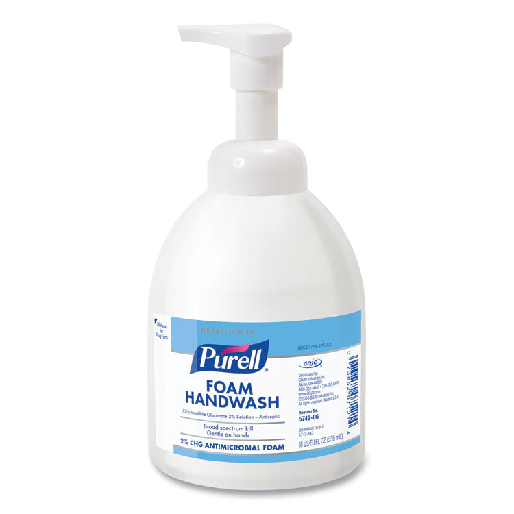 Healthcare HEALTHY SOAP 2% CHG Antimicrobial Foam, Fragrance-Free, 535 mL, 4/Carton