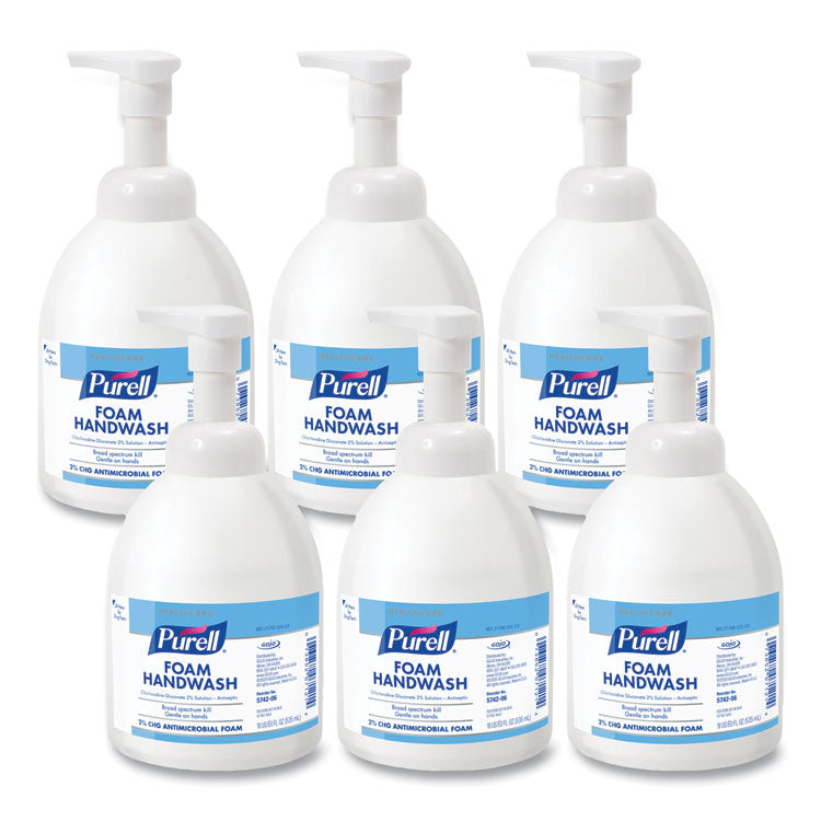 Healthcare HEALTHY SOAP 2% CHG Antimicrobial Foam, Fragrance-Free, 535 mL, 4/Carton