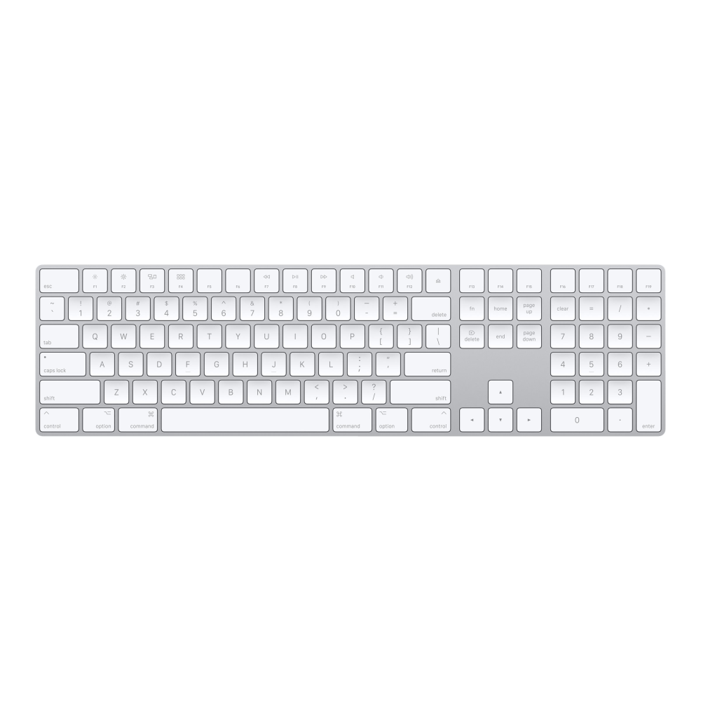 Apple Magic Wireless Keyboard, Compact, Silver, MQ052LL/A