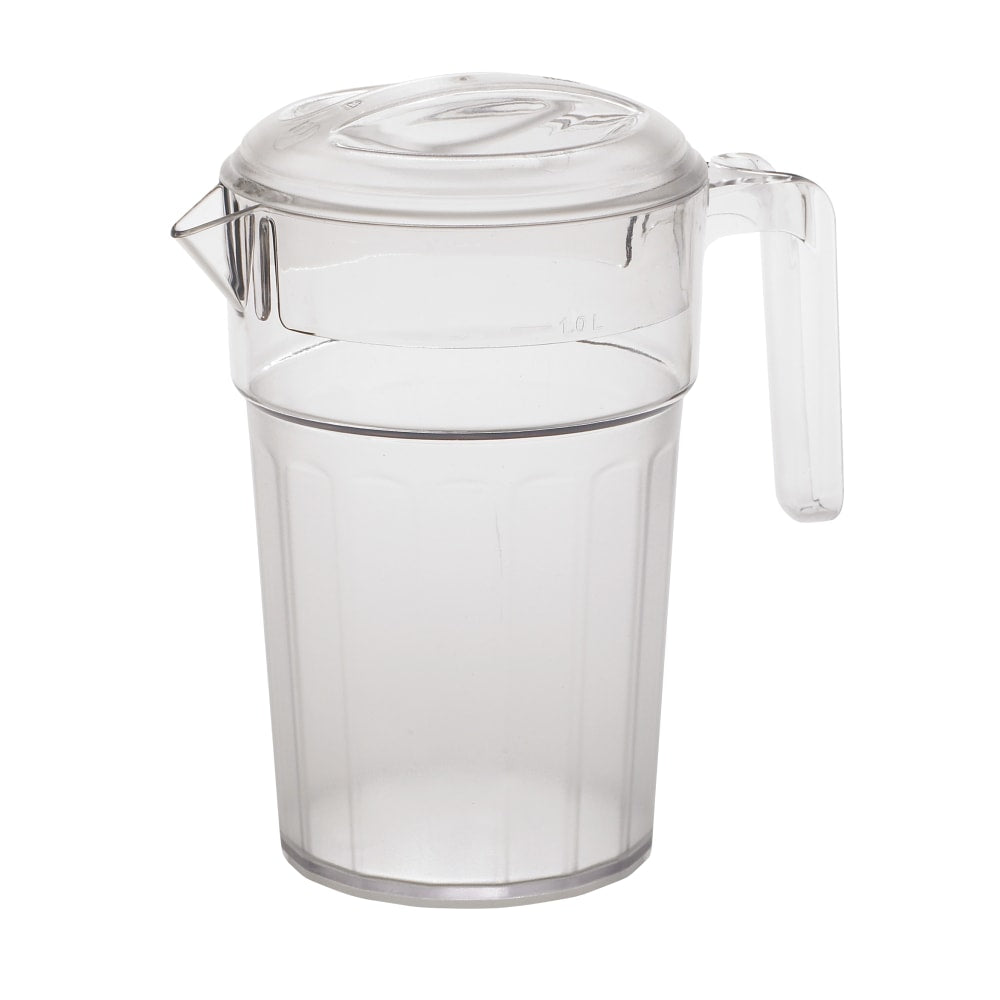 Cambro Camwear Pitchers, 34 Oz, Clear, Pack Of 6 Pitchers