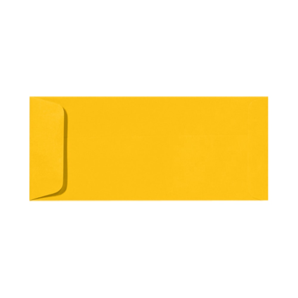 LUX Open-End Envelopes, #10, Peel & Press Closure, Sunflower Yellow, Pack Of 1,000