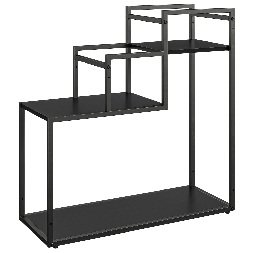 Ameriwood Home Weston Plant Stand, 23-7/16inH x 23-1/16inW x 9inD, Black
