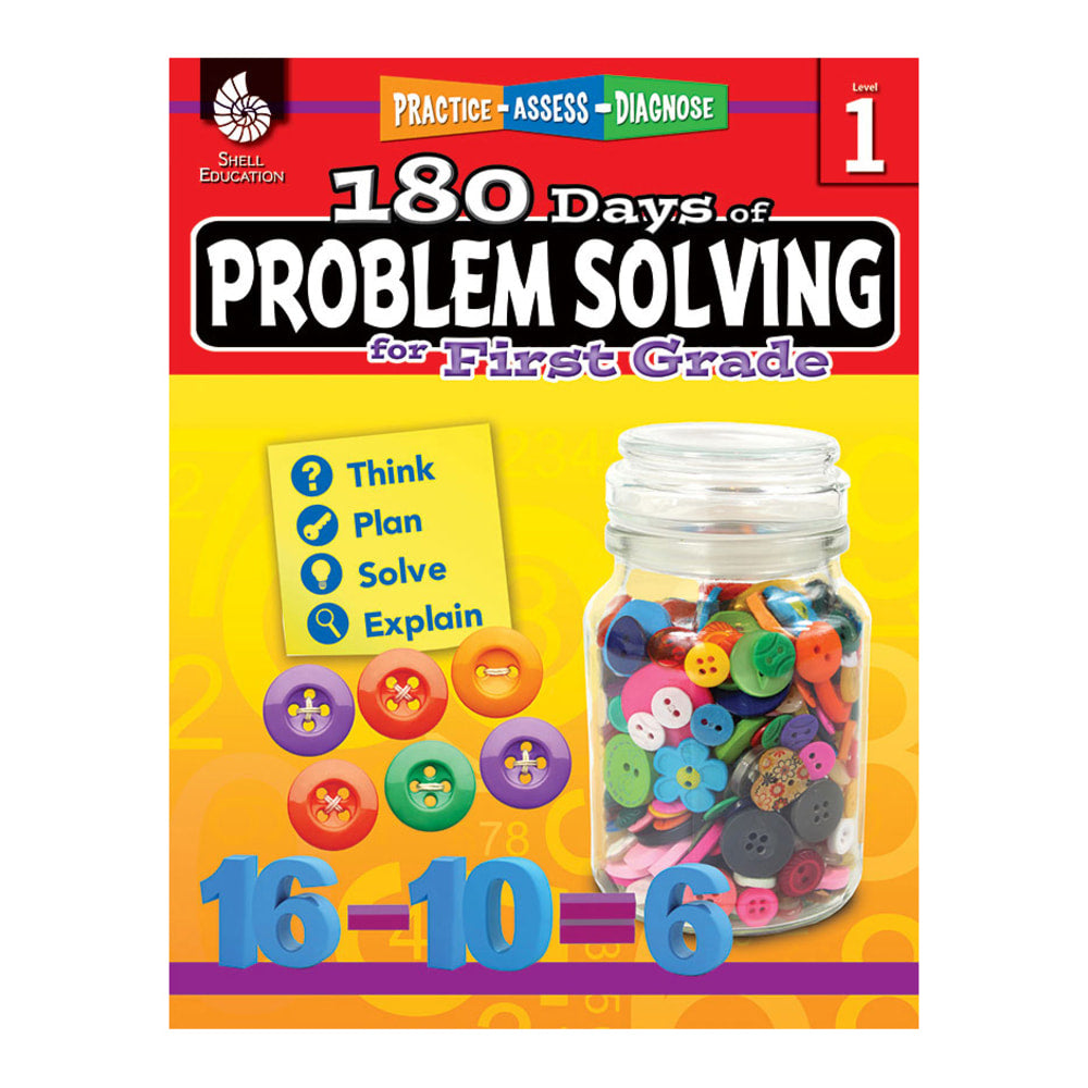 Shell Education 180 Days Of Problem Solving, Grade 1