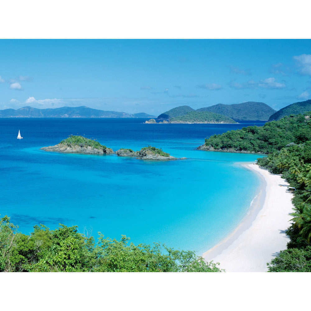Biggies Landscape/Seascape Mural, 48in x 36in, Unframed, Island Cove