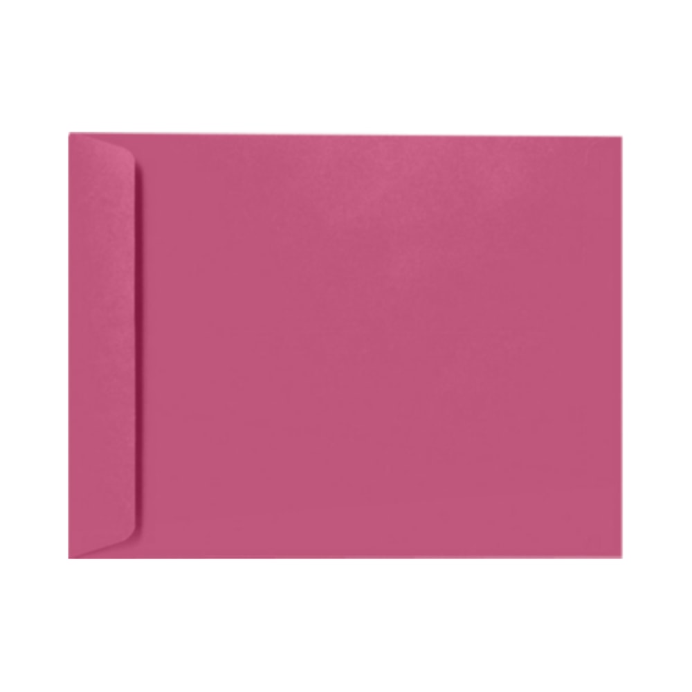 LUX Open-End 9in x 12in Envelopes, Peel & Press Closure, Magenta, Pack Of 50