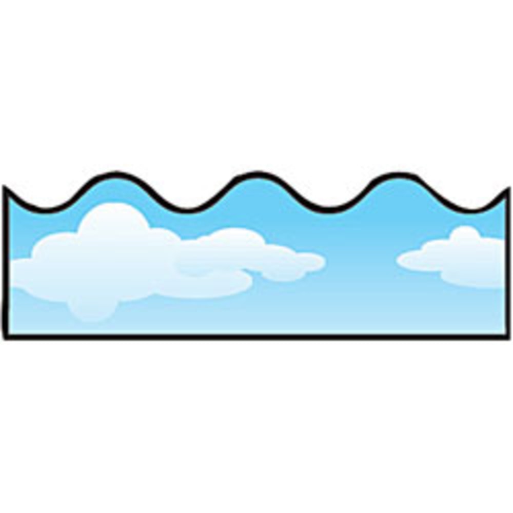 Carson-Dellosa Scalloped Border, Clouds