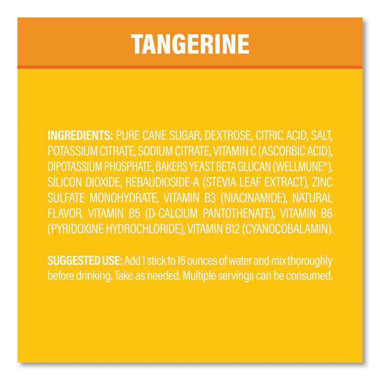 Immune Support, Tangerine, 0.56 oz Packet, 10/Pack