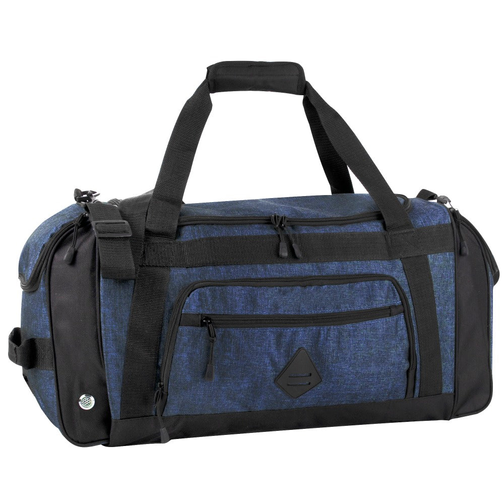 Summit Ridge Polyester Duffel, 12inH x 24inW x 9inD, Blue