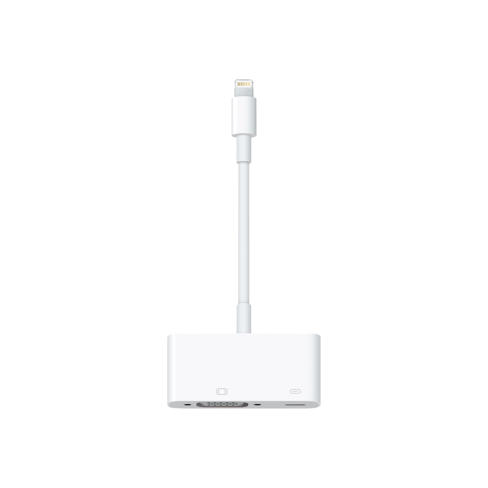 Apple VGA/Proprietary Video Adapter - Lightning Proprietary Connector - 15-pin HD-15 VGA - 1920 x 1080 Supported