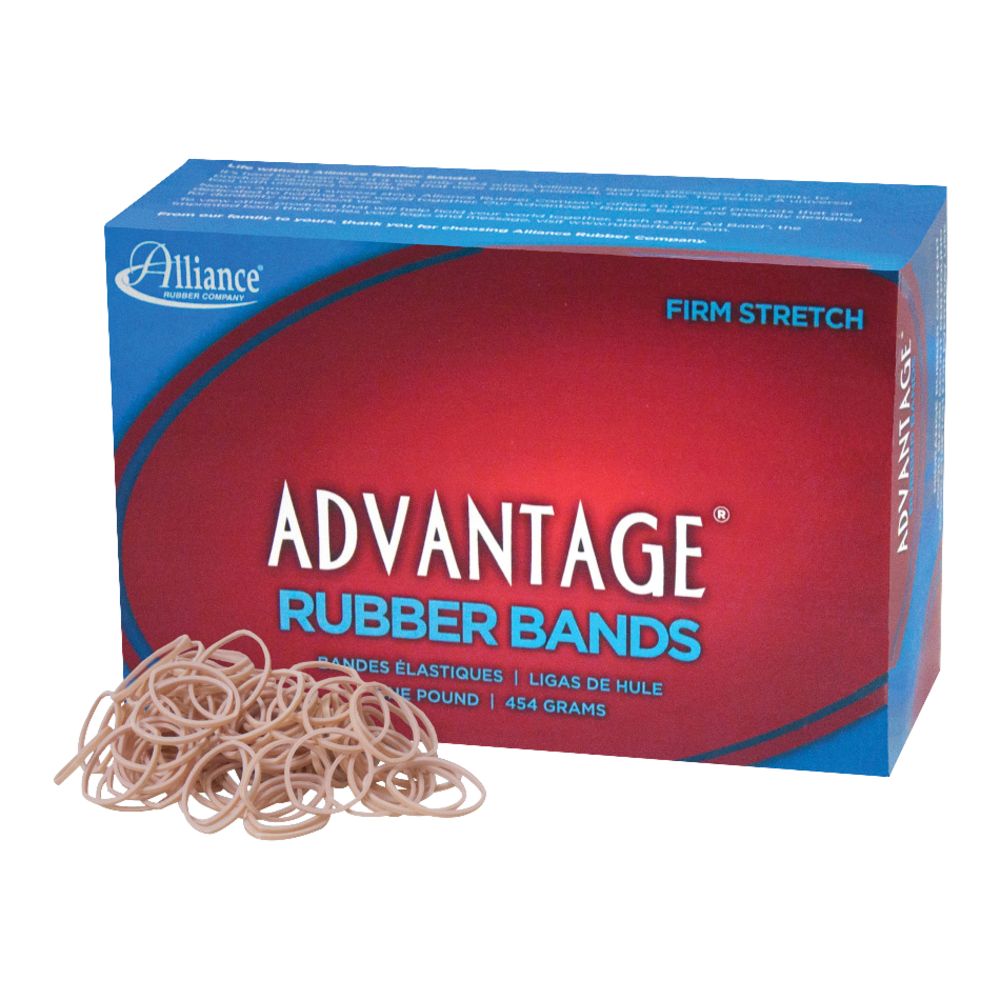 Alliance Rubber Advantage Rubber Bands, Size 10, 1 1/4in x 1/16in, Natural, Box Of 3700