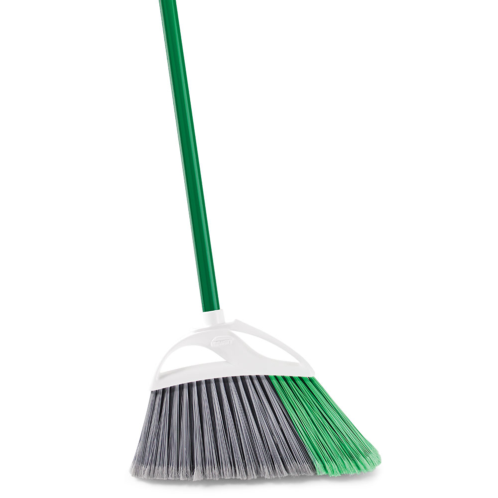 Libman Commercial Large Precision Angle Steel Brooms, 13in, Set Of 6 Brooms