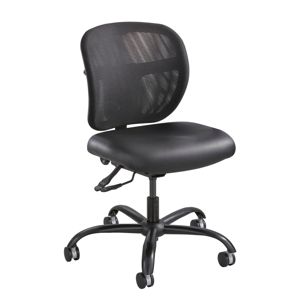 Safco Vue Intensive Use Mesh Task Chair, Black Vinyl