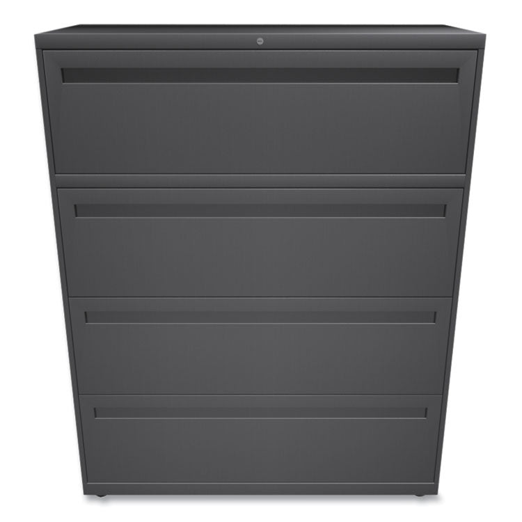 Brigade 700 Series Lateral File, 4 Legal/letter-Size File Drawers, Charcoal, 42" X 18" X 52.5"