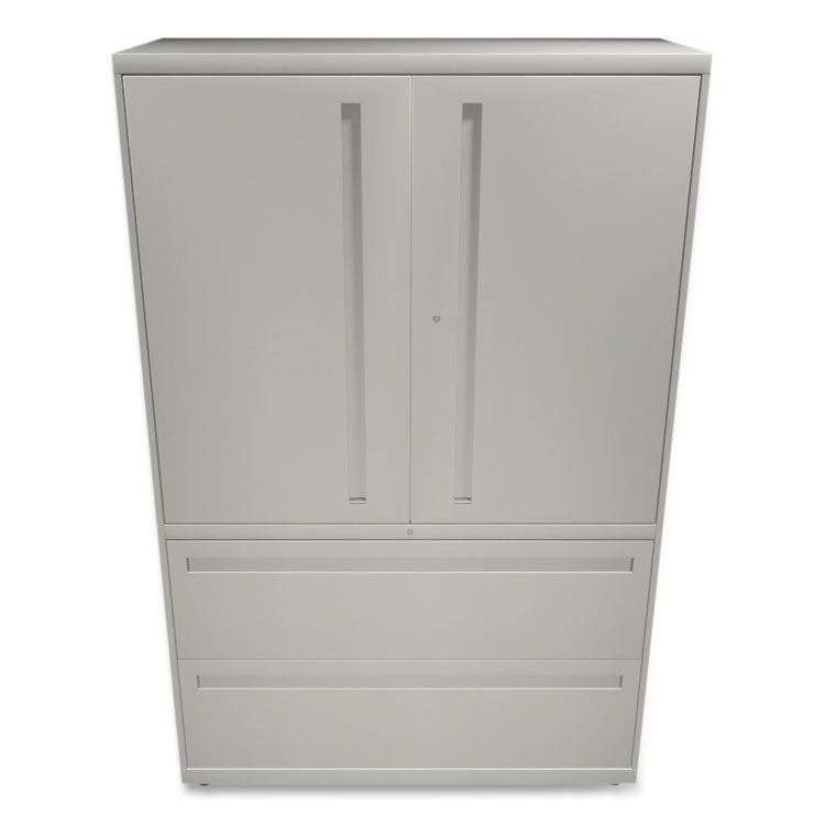 Brigade 700 Series Lateral File, Three-Shelf Enclosed Storage, 2 Legal/letter-Size File Drawers, Gray, 42" X 18" X 64.25"