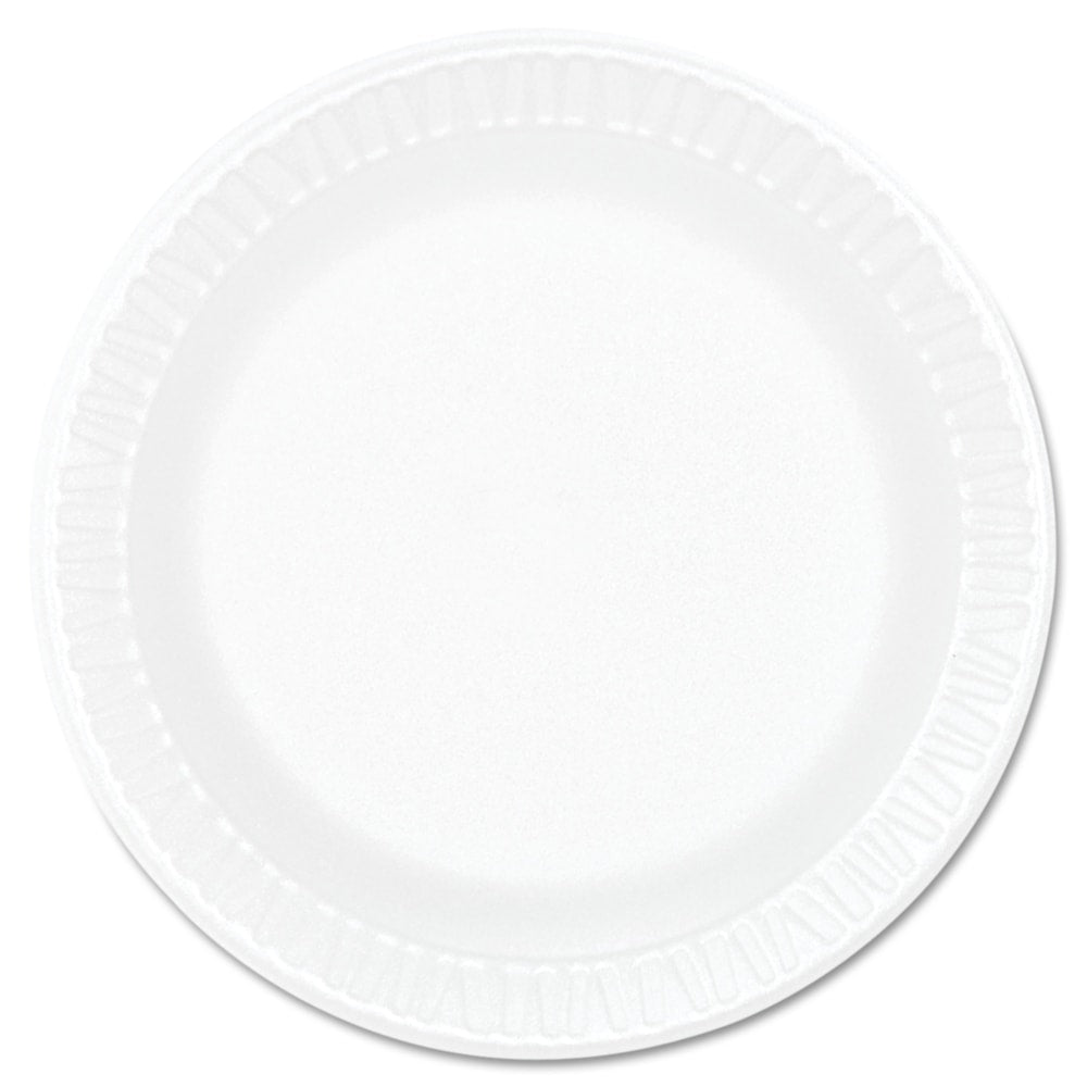 Dart Concorde Foam Plates, 6in, White, Pack Of 1,000 Plates