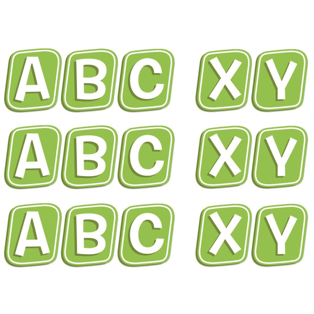 Eureka 4in Deco Letters, A Teachable Town Street Sign, 96 Letters Per Pack, Set Of 3 Packs