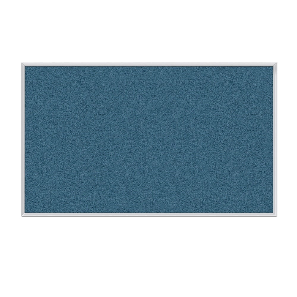 Ghent Aluminum Frame Vinyl Bulletin Board, 24in x 36in, Navy, Satin Frame