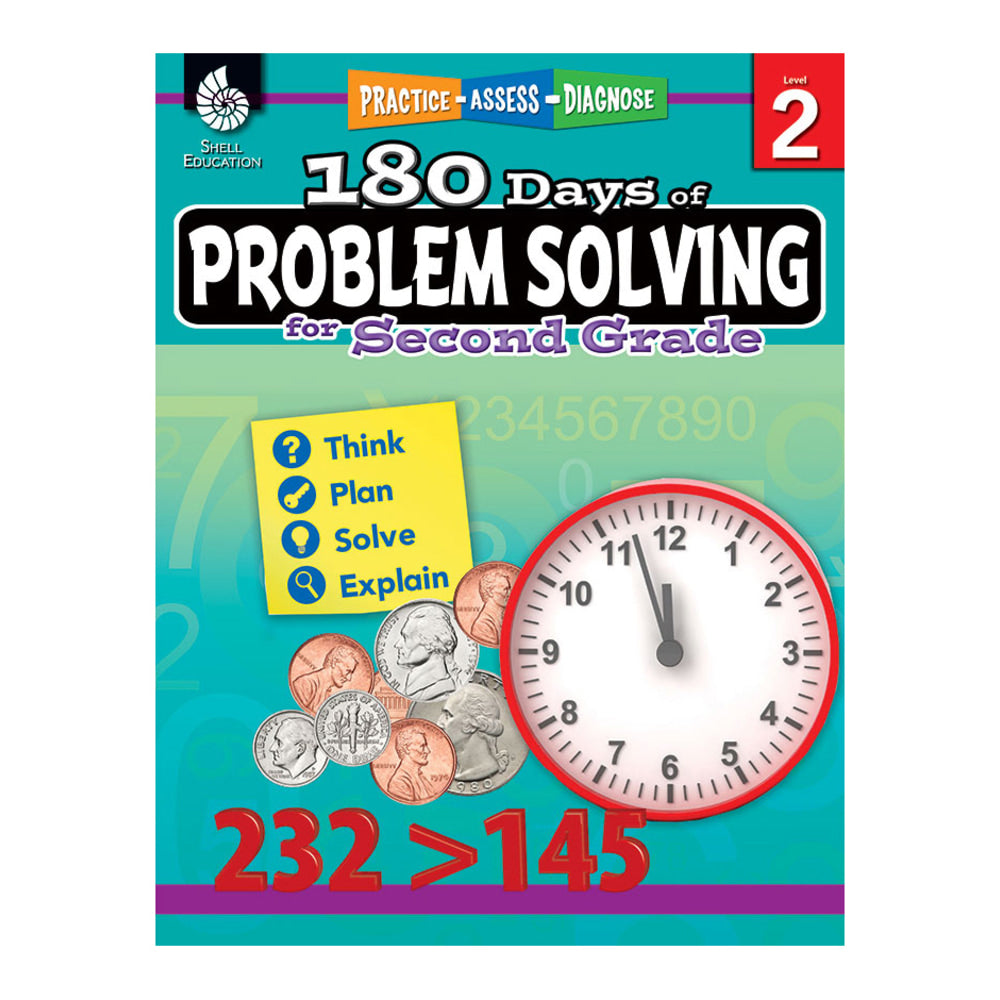 Shell Education 180 Days Of Problem Solving, Grade 2
