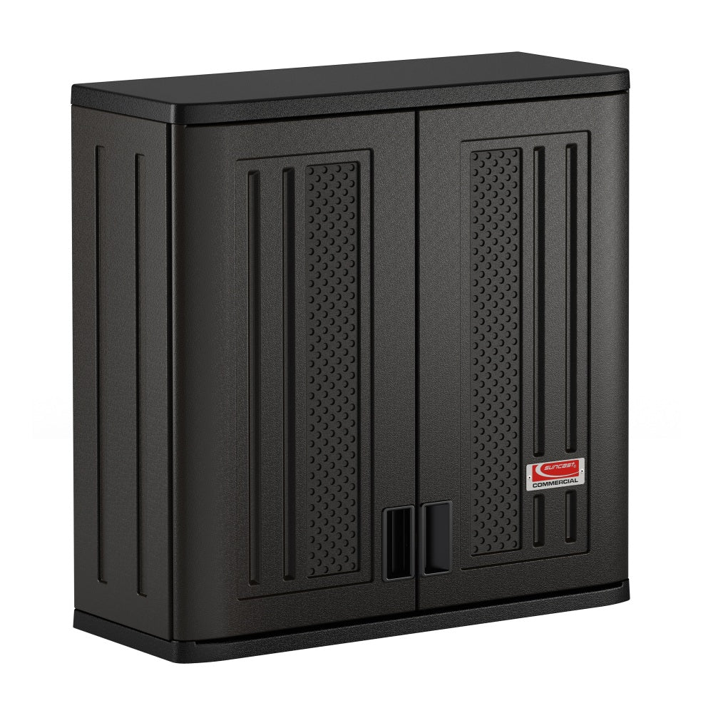 Suncast Commercial HDPE 1-Shelf Wall Cabinet, Gray