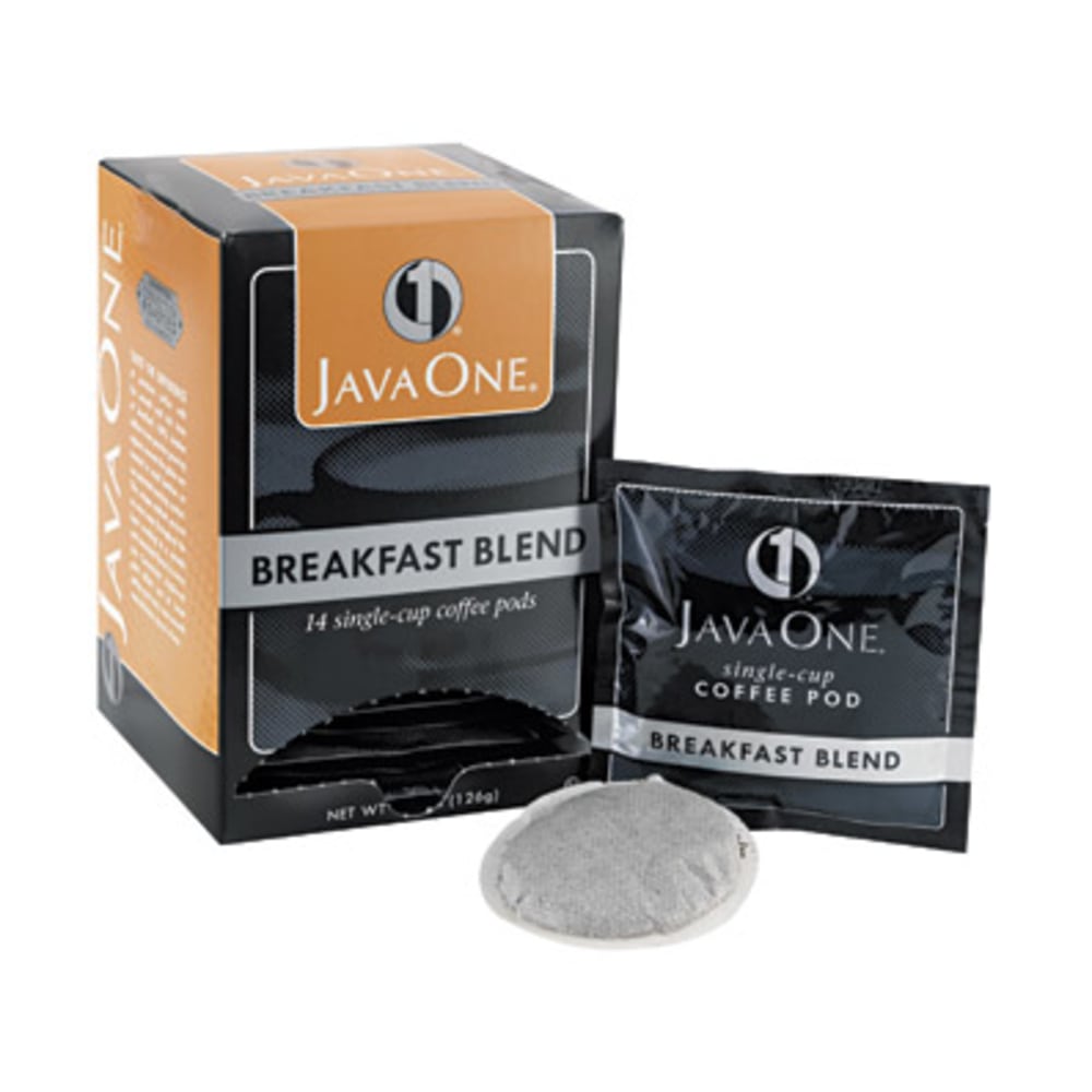Java One Single-Serve Coffee Pods, Breakfast Blend, Carton Of 14