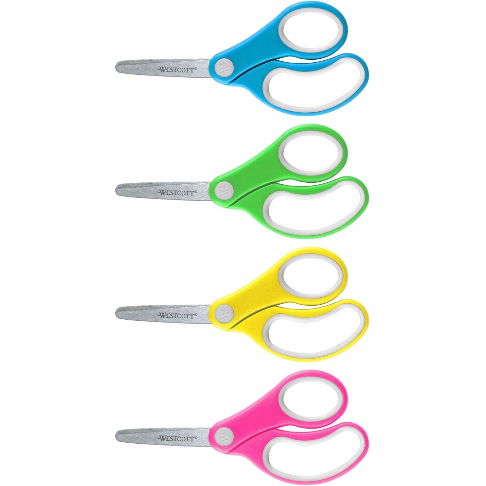 Westcott School Scissors, 5in, Blunt, Assorted Colors