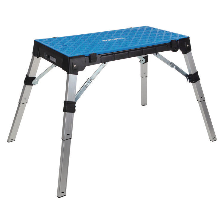 4-in-1 Portable Workbench with Power Strip, 300 to 500 lbs, 38.56 to 53 x 19.86 to 32.28 x 3.56 to 30.5