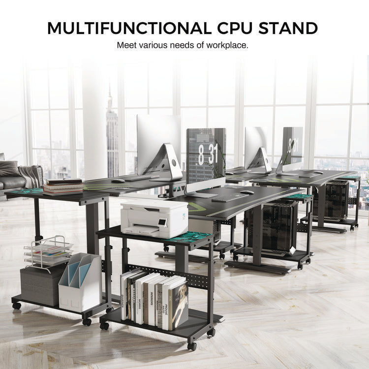 CPU Holder, Supports 88.2 lbs, 25.19 x 11.81 x 22.56 to 28.56, Black