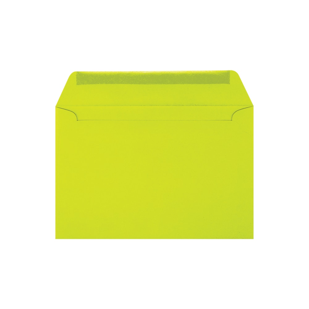 LUX Booklet 6in x 9in Envelopes, Peel & Press Closure, Wasabi, Pack Of 250