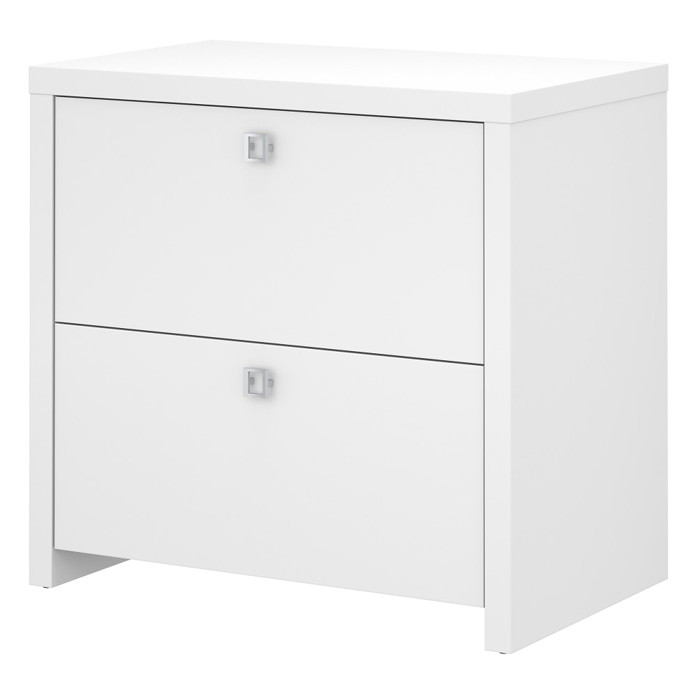 Bush Business Furniture Echo 31-3/5inW x 20inD Lateral 2-Drawer File Cabinet, Pure White, Standard Delivery