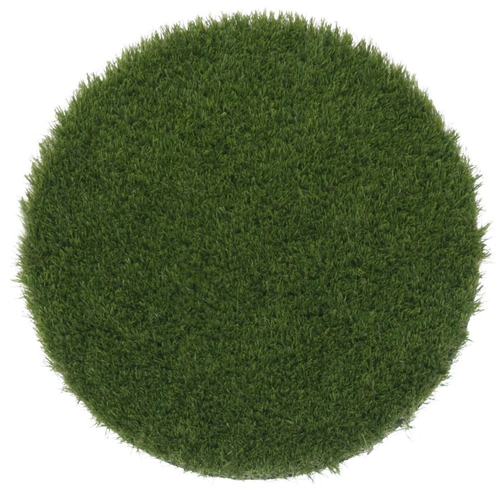 Joy Carpets Artificial Grass Sitting Spots, GreenSpace, 1-1/2ft x 1-1/2ft, Set Of 12 Spots