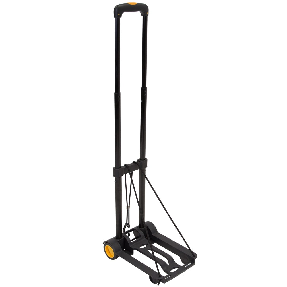 Mount-It! MI-912 Luggage Folding Cart And Dolly, 17inH x 3inW x 9inD, Black